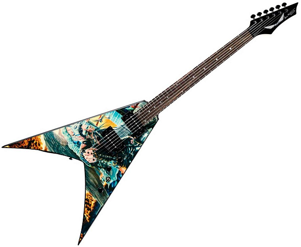 DEAN VMNTX UA - электрогитара типа "стрела",24 лада,25 1/2,HH,2V+1T, графика...