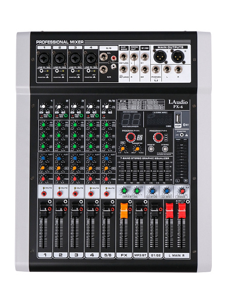 PX-6 Микшерный пульт, 6 каналов, серия PRO, LAudio