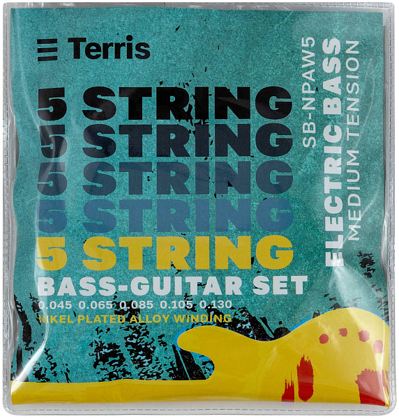 TERRIS SB-N PAW5 - Струны для бас-гитары 5 струнной