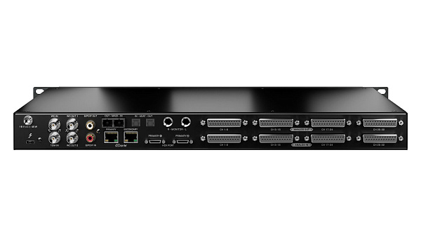 Аудиоинтерфейс Antelope Audio [Galaxy 32 Synergy Core] 24 бит/192 кГц, 4 D-Sub In, 4 D-Sub Out, 2 HDX, 2 TRS выхода, ADAT In/Out, MADI In/Out, 2 порта Dante, S/PDIF, 4 World Clock In/Out, Thunderbolt 3.