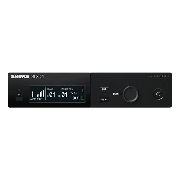Цифровой приёмник SHURE [SLXD4E=-H56] одноканальный, частота UHF 518-562 МГц