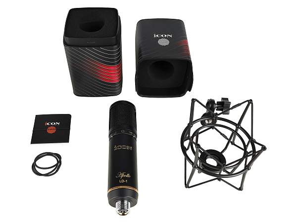 Микрофон конденсаторный Icon [Apollo LD-1] с большой диафрагмой, 20 Гц – 18 кГц, 126 дБ, +48 В