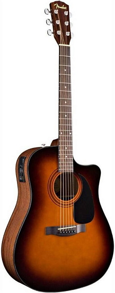 FENDER CD-60CE DREADNOUGHT BROWN - Гитара электроакустическая шестиструнная
