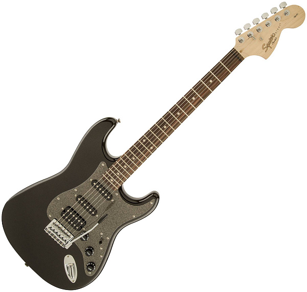 FENDER SQUIER AFFINITY STRATOCASTER HSS LRL BLACK METALLIC - Электрогитара