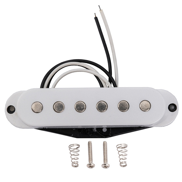 MX2295WH Звукосниматель сингл Strat, нек (neck), белый, Musiclily