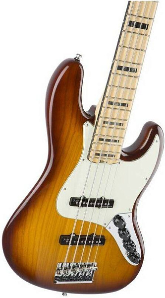 FENDER American Elite Jazz Bass V MN Tobacco Burst - Бас-гитара 5 струн