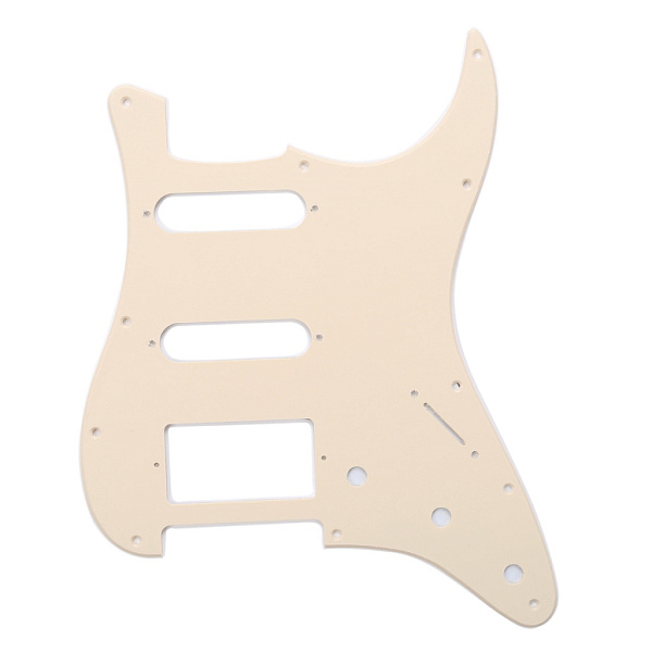 MX0317 Пикгард для электрогитары Fender Stratocaster HSS, 1 слой, кремовая, Musiclily