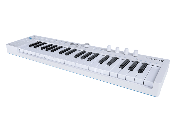 MIDI клавиатура Arturia [KeyStep 37 MK2] 37 клавиш с чувствительностью к силе нажатия и послекасанием, OLED-экран, секвенсор, арпеджиатор, 4х 3,5-мм CV-Out, MIDI-In/Out, Sync I/O, вход для педали сустейна/экспрессии (TRS), Type-C