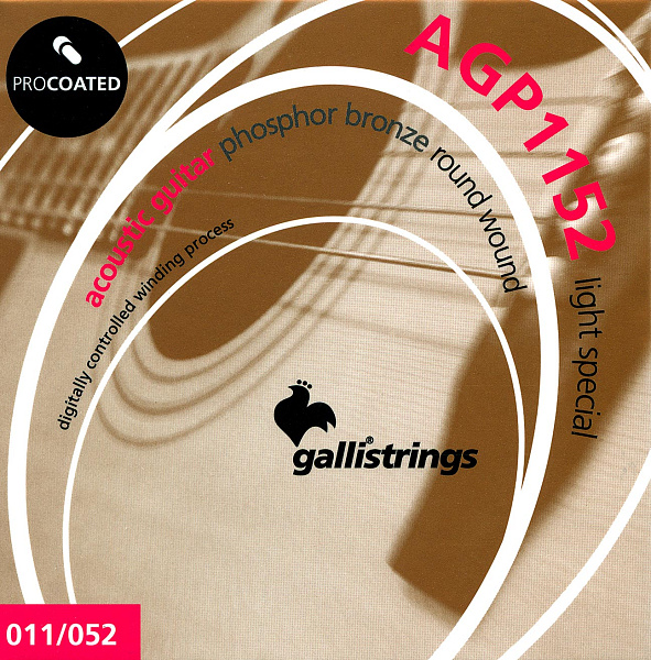 Комплект струн GALLI STRINGS [AGP1152] для акустической гитары