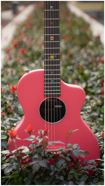 NATASHA Asteroid Peach Pink - Гитара акустическая шестиструнная