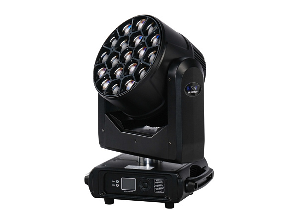 ML1915WP Моторизированная световая "голова", IP20, RGBW, LED 19x15Вт, Bi Ray
