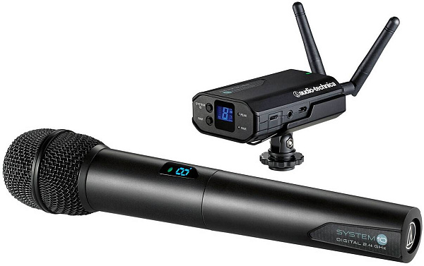 AUDIO-TECHNICA ATW1702 - накамерная радиосистема, 8 каналов 2.4 MHz с ручным...