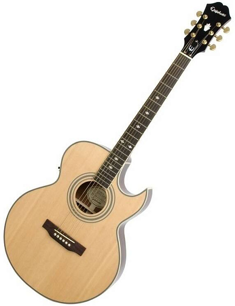 EPIPHONE PR-5E NATURAL GOLD HDWE - Гитара электроакустическая шестиструнная