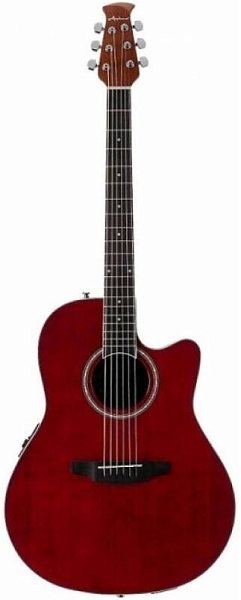 OVATION APPLAUSE AB24II-RR Mid Cutaway Ruby Red электроакустическая гитара
