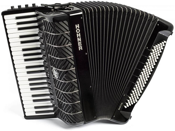 HOHNER MATTIA IV 120 BK gun black - Аккордеон 4/4