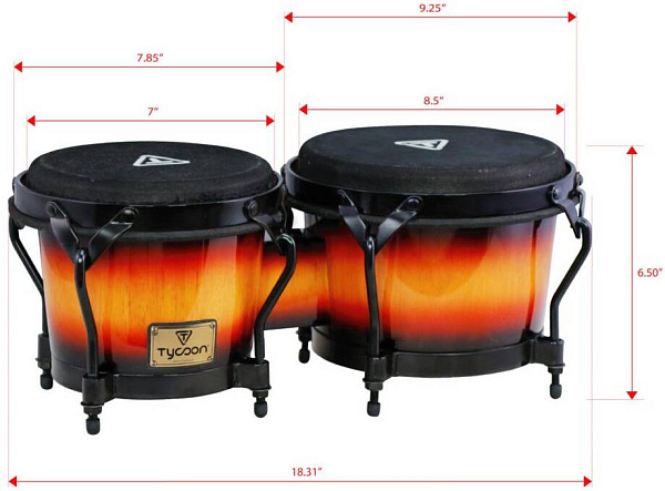 TYCOON STB-B SB - Бонго 7" & 8,5" (18 & 22 см)