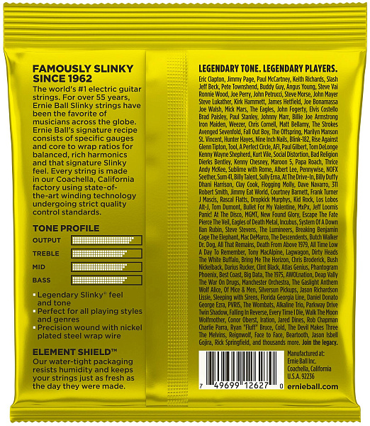 ERNIE BALL 2627 Nickel Wound Slinky Beefy 11-54 - Струны для электрогитары