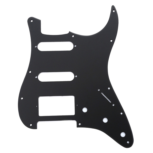 MX0315 Пикгард для электрогитары Fender Stratocaster HSS, 1 слой, черная, Musiclily