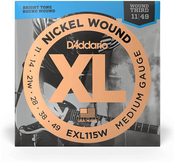 D'ADDARIO EXL115W - Струны для электрогитары