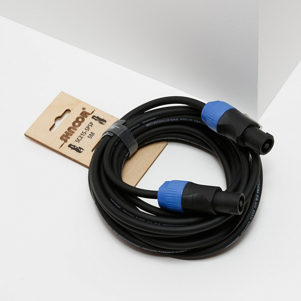 SC215-SPSP-1,5m Кабель акустический гибкий, 2x1,5мм, Speakon, 1,5м, SHNOOR