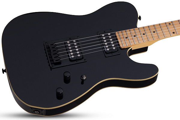 Электрогитара SCHECTER [PT M/M BLK]  6-струнная, корпус: ольха, гриф: клен, 22 лада, цвет: Black (BLK)