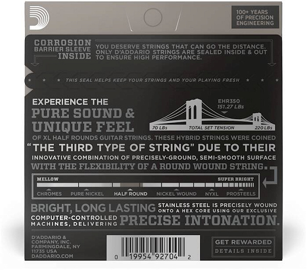 D'ADDARIO EHR350 - Струны для электрогитары
