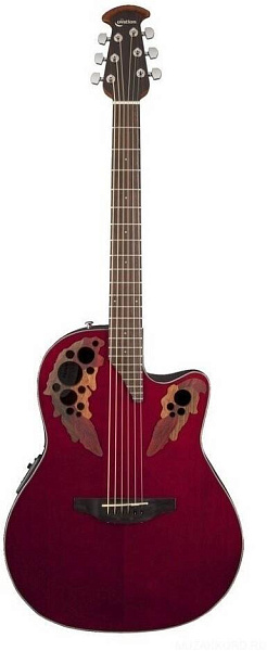 OVATION CE44-RR Celebrity Elite Mid Cutaway Ruby Red электроакустическая...